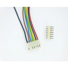 Resim 5,08mm 7 Pin Kablolu Konnektör Takım 30cm - 2,50mm - Çift Taraflı 