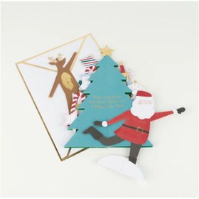 Resim Meri Meri - Festive Honeycomb Tree Card - Yeni Yıl Ağacı Tebrik Kartı 0 - 99 