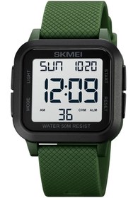 Resim Mekanik store Skmei 1894 Silikon Kordon Yeşil Erkek Spor Saat 