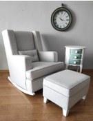 Resim NOSSO HOME Emzirme Koltuğu Sallanan Koltuk Tv Koltuğu ( City Keten ) 