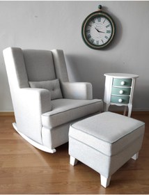 Resim NOSSO HOME Emzirme Koltuğu Sallanan Koltuk Tv Koltuğu ( City Keten ) 