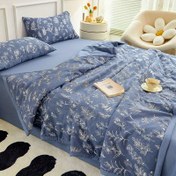 Resim 2-3 adet, Yaz İnce Yorgan Seti, Yaz Serin Yorgan Yumuşak ve Cilt Dostu %100 Yüksek Kaliteli Mikrofiber (1 Yaz Yorganı, 1-2 Yastık Kılıfı, Yatak Çarşafı Yok, Yastık Çekirdeği Yok) 