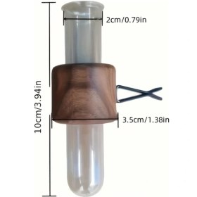 Resim Topnotch Ahşap Oto Kokulu Vazo - Metal Klipsli Şık Torpido Gözü Dekoru 