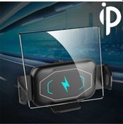 Resim Wondernest S15 15w Qi Manyetik Katlanır Ekranlı Araç Şarj Tutucu Kablosuz Siyah Siyah 