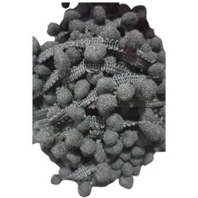 Resim Sıralı Ponpon 1 Metre Siyah 