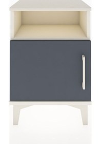 Resim Arges Komodin 2 Raflı Tek Kapaklı 44x30x64 Aytaşı-antrasit Aytaşı 