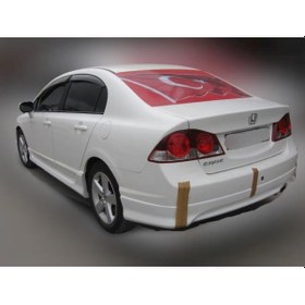 Resim Honda Civic Uyumlu 2006-2012 Astarlı Düz Arka Karlık 