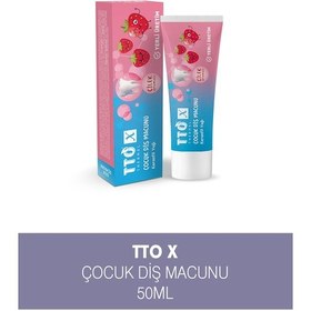 Resim Tto X Çilek Aromalı Çocuk Diş Macunu 50 ML 