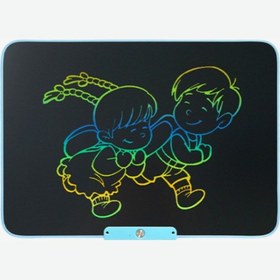 Resim Mavi 10 İnç LCD Çizim Tableti – Şarjlı, Dijital Kalemli, USB Kablolu, Renkli Ekranlı Yazı Tableti 