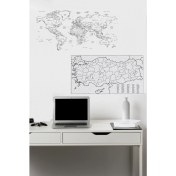 Resim Türkiye ve Dünya Hası Yapışkansız Statik Tutunan Not Kağıt Tutucu Özellikli Pratik Akıllı Kağıt 