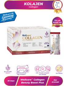 Resim Wellcare Collagen Beauty Boost Plus Nar Aromalı Tip I & III 10.000 mg - 30 Saşe 
