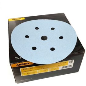 Resim MİRKA Basecut 150mm 7 Delik Hookıt Dısk Zımpara P60 (50 Adet) 