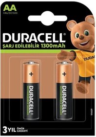 Resim Powermaster Duracell 1300 Ma Aa Şarjlı Kalem Pil 2'li Paket 