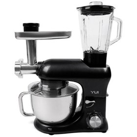 Resim Yui M200 Multi-fonksiyonel 3'ü Bir Arada Döküm Gövde Kıyma Setli Stand Mikser 1800W Antrasit Gri 