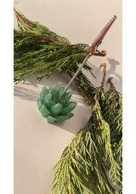 Resim Çimen Yeşili Renk Gasteria Gracilis Şekil Sukulent Epoksi Notluk 