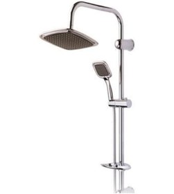 Resim Özbest Prizma Tepe Duş Seti Robot Krom 