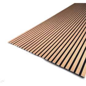 Resim Akustik Teak Duvar Paneli 100CM 
