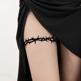 Resim Şık & Seksi Diken Zincirli Bacak Jartiyeri - Günlük Kullanım, Partiler & Festivaller için Çok Yönlü 
