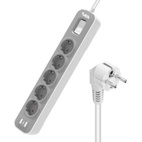 Resim Vea VE-NOVA105 A Class 5'li Anahtarlı 1.5 Metre Akım Korumalı Priz 