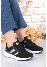 Resim Jump 35132 Hafif Rahat Orijinal Ürün Sneaker Kadın Spor Ayakkabı Siyah - Beyaz 