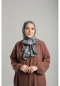 Resim Giverny Haki Desenli Şal Kesik Elyaf Pamuksu Etnik Dijital Baskılı 202122 09 Haki 