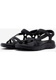 Resim Skechers Go Walk Flex Sandal - Sublime Kadın Siyah Sandalet 141451 Bbk Siyah 