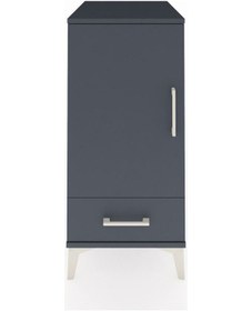 Resim Kronos Komodin 3 Raflı Tek Çekmeceli Tek Kapaklı 44x59x96 Ant... Antrasit 