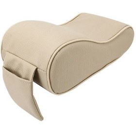 Resim Universal Car Pu Deri Ve Hafıza Köpüğü Sarılmış Kol Dayama Kutusu Nefes Alan Araba Kol Dayama Kutusu Matı Telefon Tutucu Depolama Çantası Haki Rengi 1 Adet 