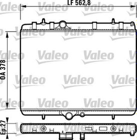Resim RADYATÖR 307 00 XSARA 01-05 C4 04 2.0HDI AC KLİMASIZ MEK 562.8x378x27 