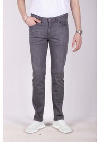 Resim Erkek Kot Pantolon Regular Fit Grey Düz Paça 5 Cepli Jean Ncs Jeans 576 6076-gri Gri 