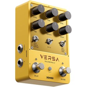 Resim Donner Versa - Yellow Fall II 3x3 Reverb ve Delay Pedalı 