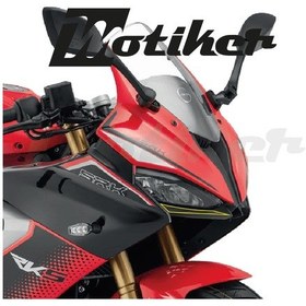 Resim Rks Srk 125r Far Altı Karbon Detay Tasarımı Sticker Etiket Modeli 