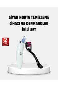 Resim No35 Evde Profesyonel Cilt Bakımı Dermaroller + Siyah Nokta Temizleyici Setı 