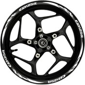 Resim habune CB125R Beyaz yazılı Prim Kalite beyaz pençe Şeritli, Su-Nem Dayanıklıı 