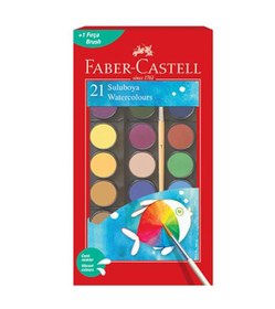 Resim Faber-Castell Sulu Boya Büyük Boy 21 Renk 5292125021 