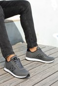 Resim BOUIS Erkek Füme Bağcıklı Düz Comfort Rahat Taban Casual Sneaker Esnek Yürüyüş Spor Ayakkabı 