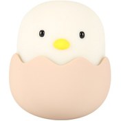 Resim Sevimli Civciv Şekli Usb Silikon Led Şarj Edilebilir Gece Lambası Mini Okuma Işığı Sıcak Beyaz Diğer 