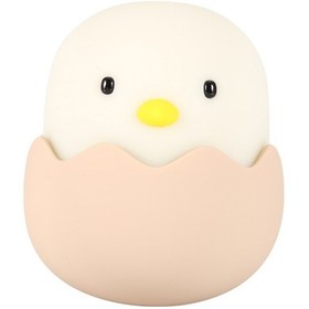 Resim Sevimli Civciv Şekli Usb Silikon Led Şarj Edilebilir Gece Lambası Mini Okuma Işığı Sıcak Beyaz Diğer 