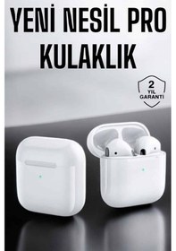 Resim Yeni Nesil Pro Bluetooth Kulaklık Uzun Pil Ömrü Beyaz 