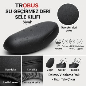 Resim Ktm 690 Duke Deri Sele Kılıfı – Su Geçirmez, Uv Korumalı (Siyah) 