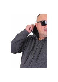 Resim Starbattal Büyük Beden Unisex Kapüşonlu 3Ip Sweat 11701 Antrasit Melanj-Antrasit Melanj 