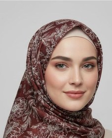 Resim İpekal Mono Organik Pamuk Eşarp - 06248 Bordo 