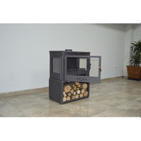 Resim Retro Lüz Style Odunuklu Döküm Soba Şömine Fs042st 