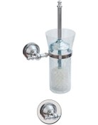 Resim Maya Ottoman Chrome Montajlı Klozet Fırçası C Cam %100 Pirinç 