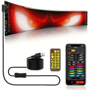 Resim Programlanabilir LED Yumuşak Işık Ekranı - Renkli Pixel Duvar Sanatı, Kendin Yap Yazi Desen Animasyonu, Güçlü, Uzaktan Kumanda, Duvara Asılabilir veya Masaüstü Kullanımı, Ev Dekoru, Oyun Odası ve Sanat Yaratımı için İdeal, Oyun Odası Işığı | Modern Ev Dekoru | Programlanabilir LED Ekran, LED Işık Dekoru 