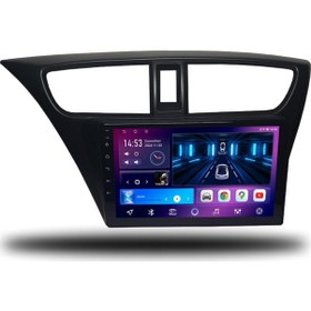 Resim Caros Honda Civic Hb Euro 2013-2017 Uyumlu Android Multimedya 1gb Ram 16gb Hafıza 9" 