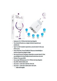 Resim Galaxy F41 Uyumlu 25W Ultra Hızlı Çoklu Şarj Cihazı Adaptör İthalatçı Garantili 