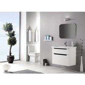 Resim Turkuaz Seramik Cerastyle Elite 70 x 45 CM Etajer Uyumlu Damlalıklı Lavabo 