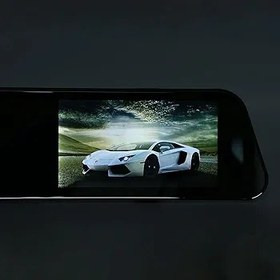 Resim Asixxsix Dikiz Aynası Araç Kamerası, 4,3 inç 12MP Video 1080P Çözünürlüklü Araç Sürüş Kaydedici, 170° Geniş Açı Ve G Sensörü, Araba Için Döngü Kayıtlı Yedekleme Kamerası, 32GB SD Kart 