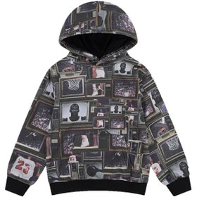 Resim Jordan Kids Jdb Mj Brklyn Aop Ft Po Erkek Çocuk Siyah Sweatshirt 